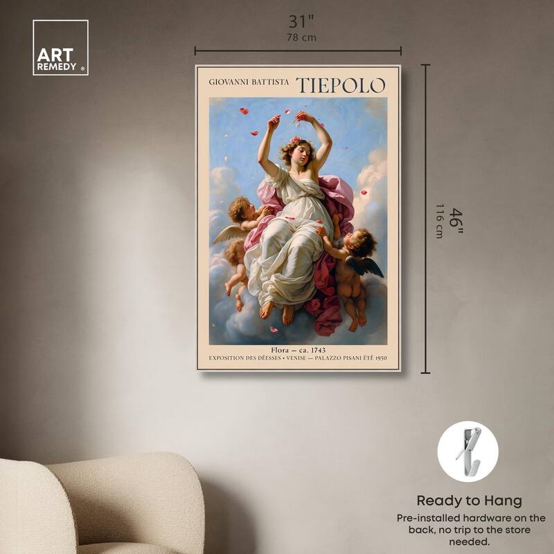 Flora in the Venetian Sky Canvas by Art Remedy