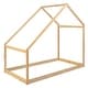 preview thumbnail 6 of 48, Twin/Full Size Montessori Bed Frame, Wood Floor Bed with Roof for Kids