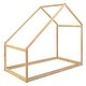 preview thumbnail 6 of 8, Twin Size Wooden House Bed with Semi-Enclosed Design for Comfortable and Breathable Sleep Spaces