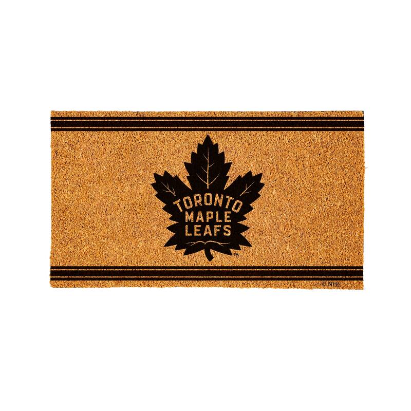 Toronto Maple Leafs PVC Door Mat - Black
