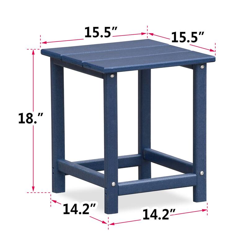 Folding Outdoor Adirondack Chair For Relaxing, Hdpe All-Weather Fire Pit Chair