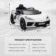 preview thumbnail 23 of 44, 12V Kids Ride on Car Licensed Corvette Battery Powered Car Toddles Electric Sports Car Toy