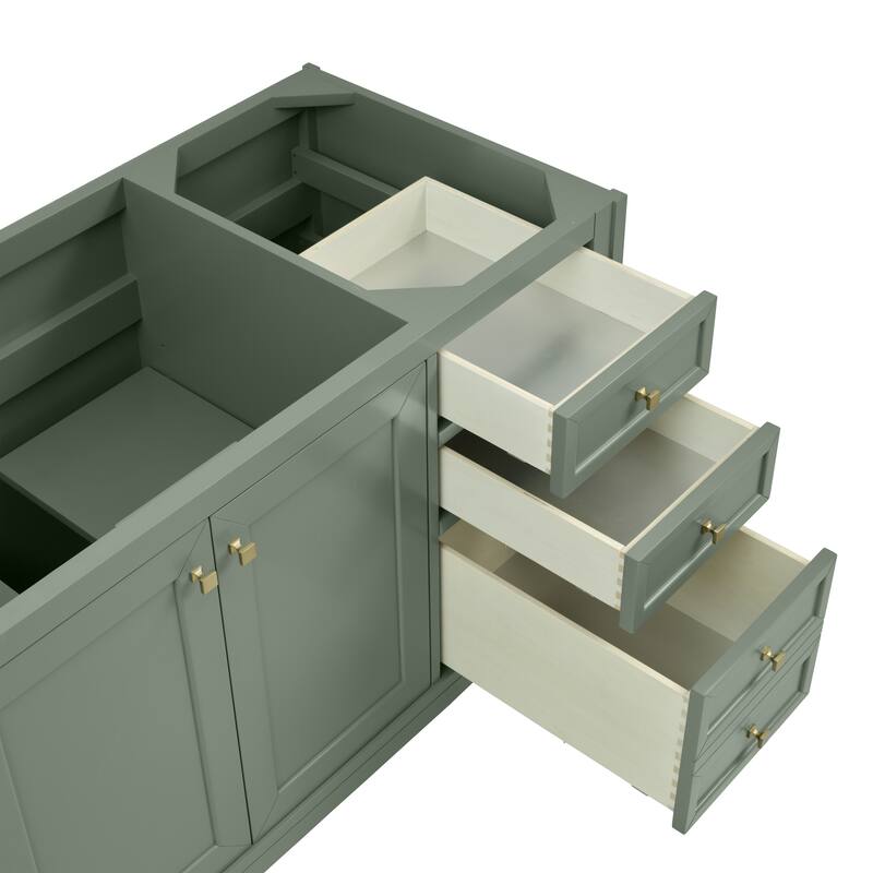 Chicago 60" Single Vanity, Smokey Celadon, w/ FreePower Wireless Charger