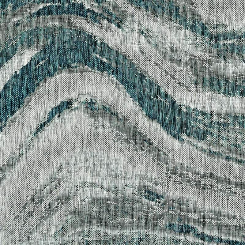 Cave Unique Abstract Weather Resistant Current & Stylish Outdoor Rug