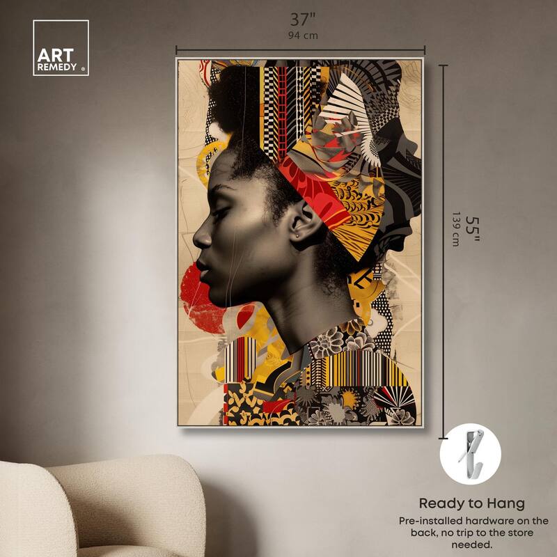 Cultural Collage Canvas by Art Remedy