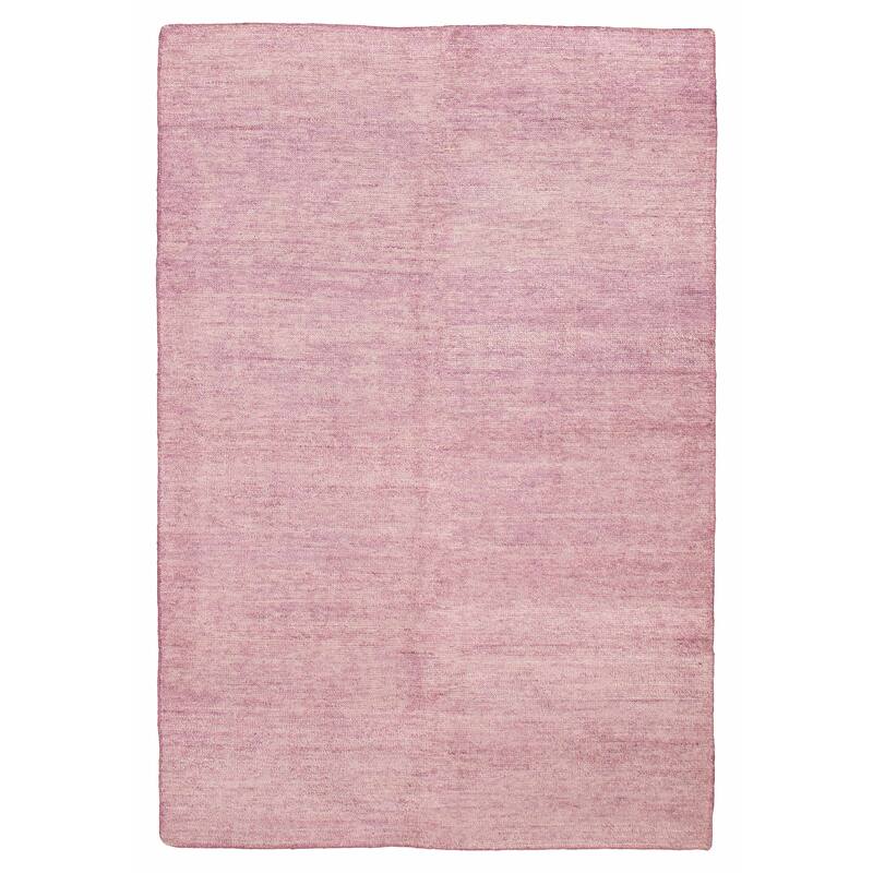 ECARPETGALLERY Hand-knotted Loreto Violet Silk Rug - 5'10 x 8'8 - Violet - 5'10 x 8'8