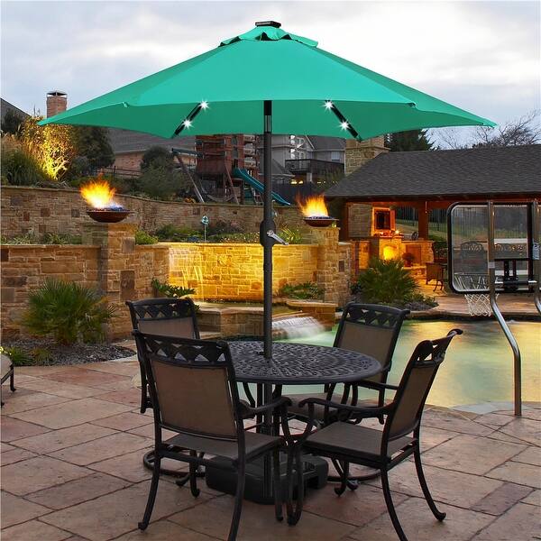 7ft umbrella patio Catalina 7ft Patio Beach Tassel Umbrella UPF 50+ With Carry Bag