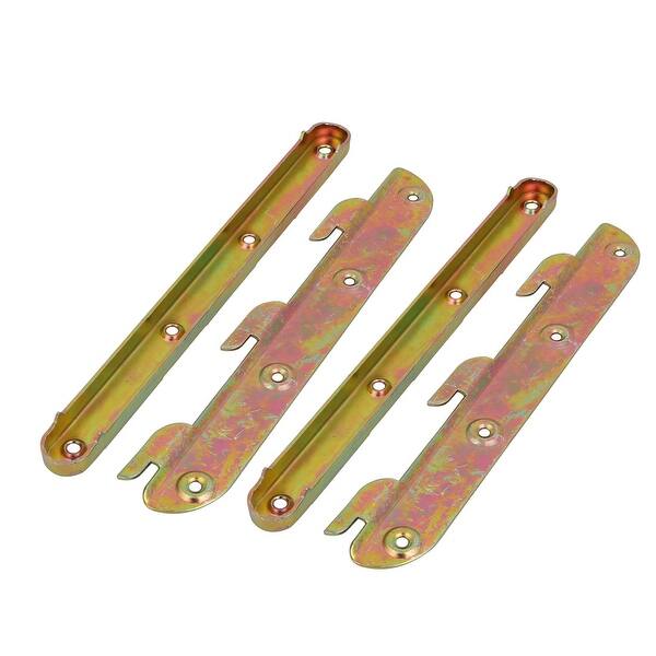 8inch Screw Fixed Bed Hinge Rail Brackets Connecting Fittings 2 Sets