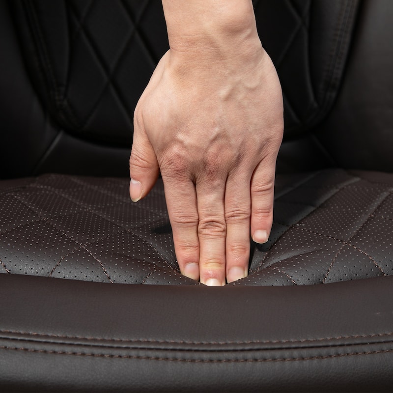 Vinsetto Heavy Duty Office Chair 350lbs Capacity, Mesh & Faux Leather, Rocker Ergonomic, Adjustable Height with Wheels