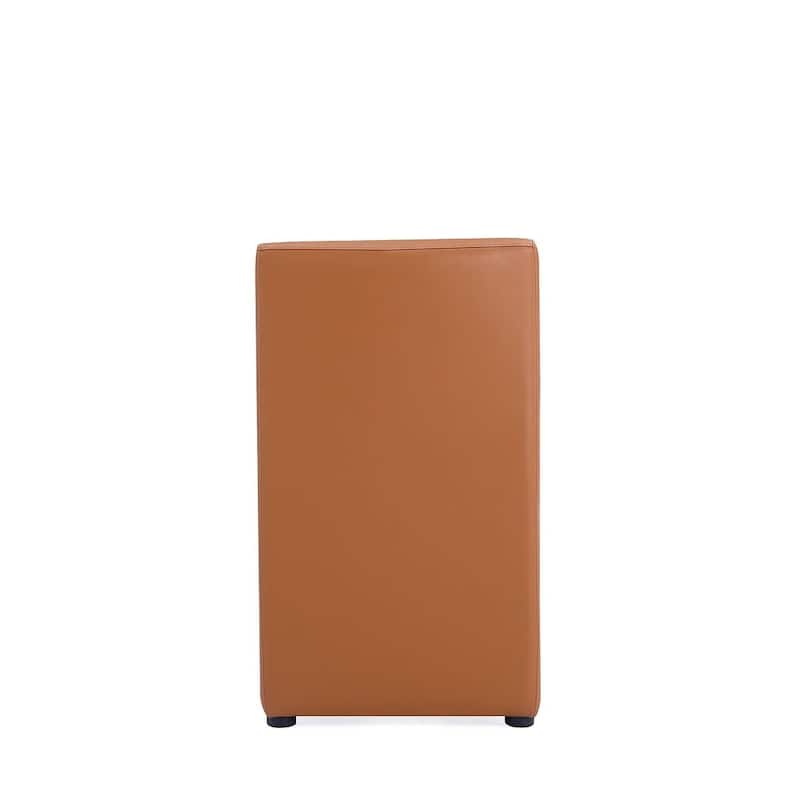 Manhattan Comfort Anna Modern Square Faux Leather Dining Chair