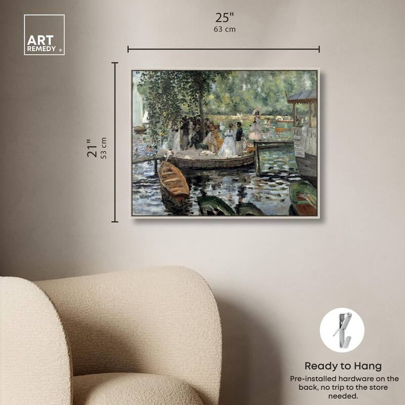 La Grenouillere 1869 Canvas by Art Remedy