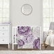 preview thumbnail 1 of 4, Sweet Jojo Designs Lavender Purple Boho Shabby Chic Floral Girl 3p Mini Crib Bedding Set Lilac Ivory Bohemian Vintage Watercolor