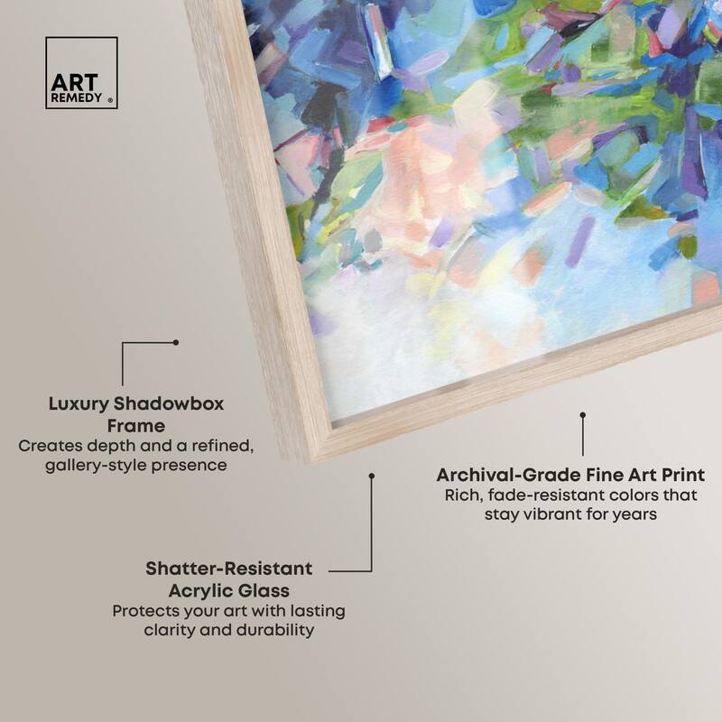 Blue Botanicals Shadowbox by Art Remedy