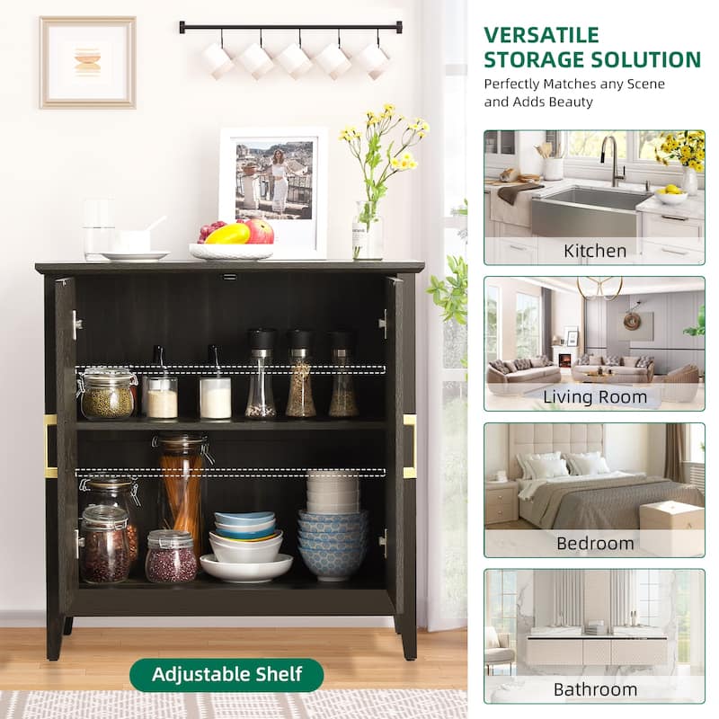 Farmhouse Sideboard Buffet Storage Cabinet