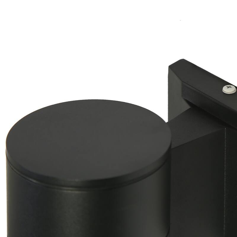 Modern Farmhouse Black 1-Light Round Wall Sconce for Residential and Commercial spaces - W 3.5" x D 6.2" x H 6.5"