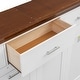 preview thumbnail 7 of 7, 80" Wood Twin Size White Murphy Bed Foldabled Cabinet Bed with 3 Drawers