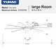 preview thumbnail 57 of 128, Sofucor 52/66/72/76/84Inch Large Ceiling Fan with Dimmable LED Light ,Remote&APP Control,8 Blades for Large Living Room,Porch