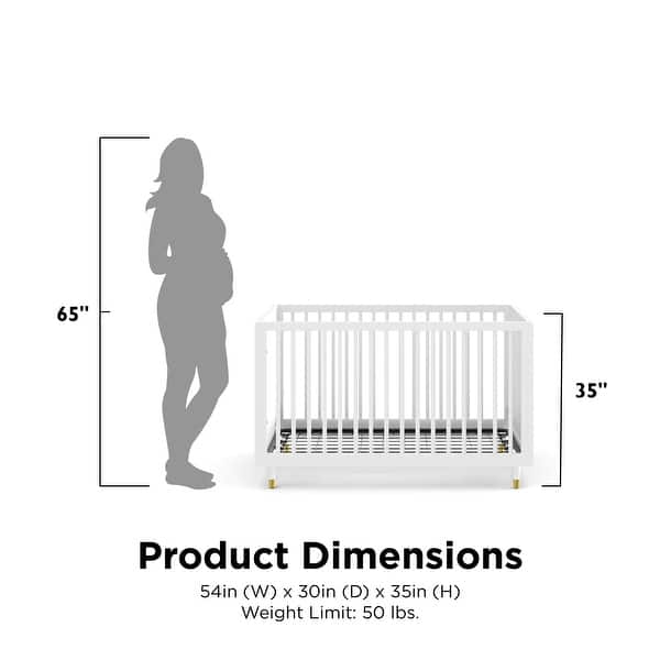 Little Seeds Aviary 3-in-1 Crib with Adjustable Mattress Height