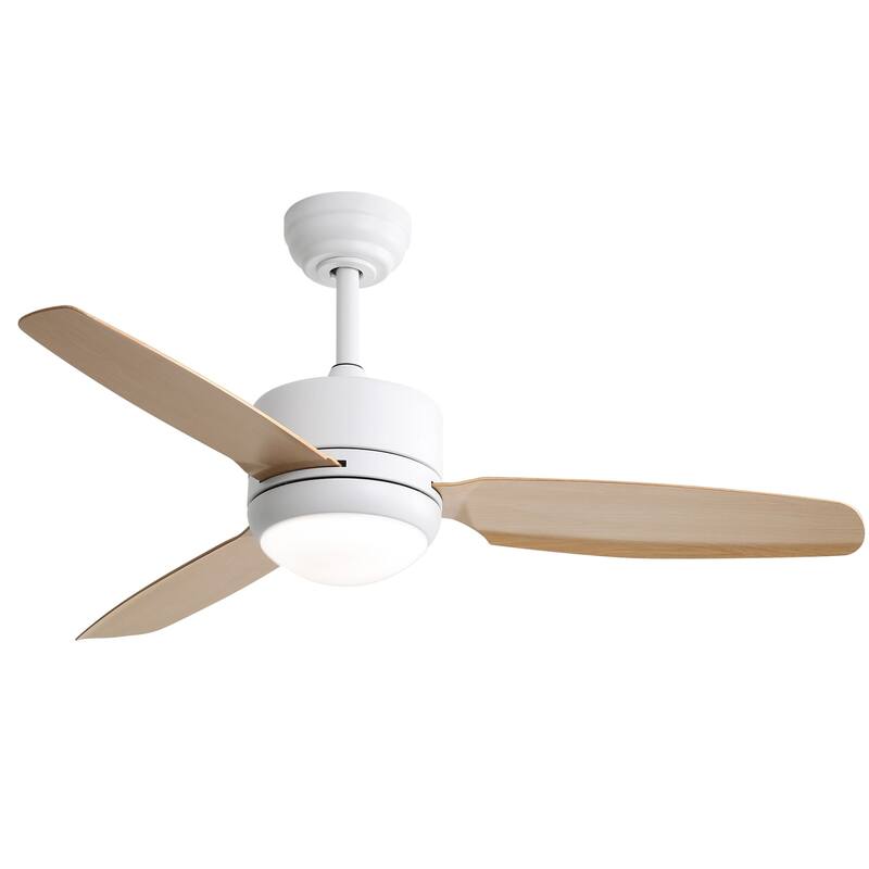 Oaks Aura 46 Inch Modern Farmhouse Ceiling Fan with Light, 6-speed Reversible DC Motor Ceiling Fan Light With Remote Control