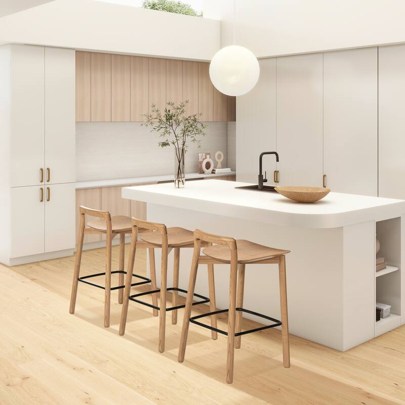 Sven 26.5" Minimalist Low Back Counter Stool