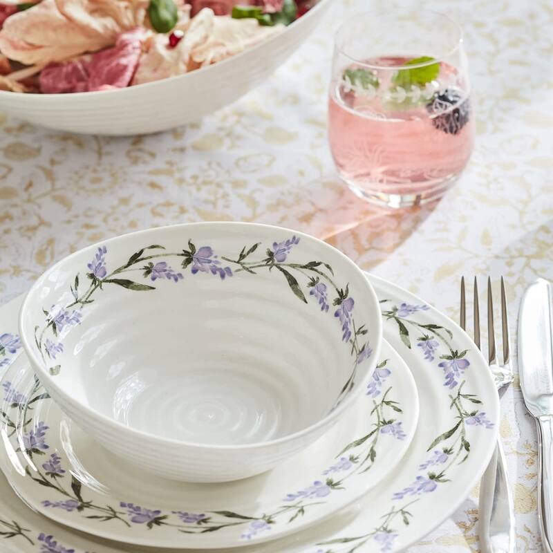 Spode Sophie Conran Lavandula 12 Pc Set - 11" dinner plates, 8" side plates, and 7" bowls
