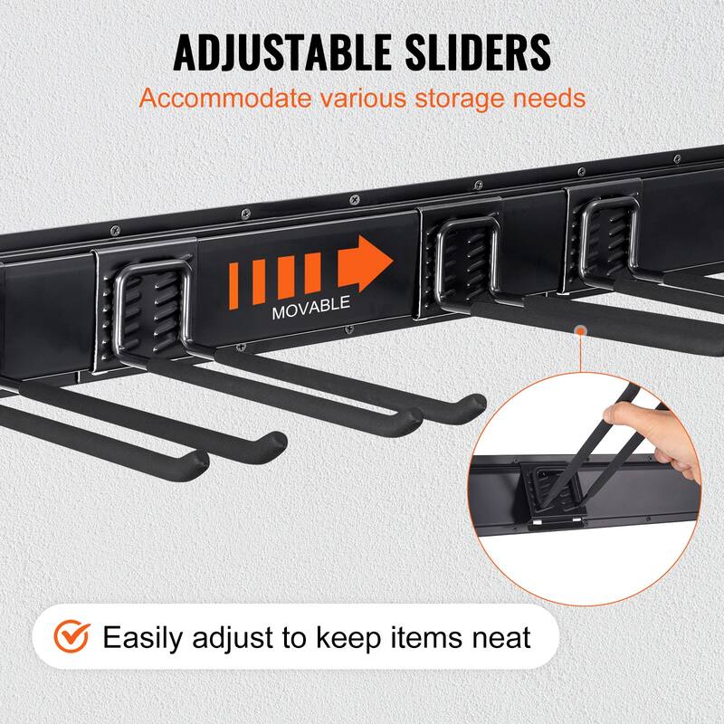 Garage Tool Organizer for Garden Tools, Shovels, Trimmers, and Hoses