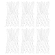 preview thumbnail 1 of 5, 6Pcs 18.5" Basketball Net Replacement, Polyester Basketball Hoop Net
