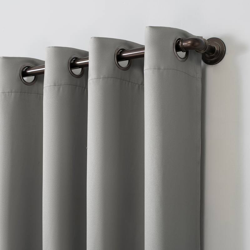Sun Zero Oslo Theater Grade Extreme Total Blackout Grommet Curtain Panel, Single Panel