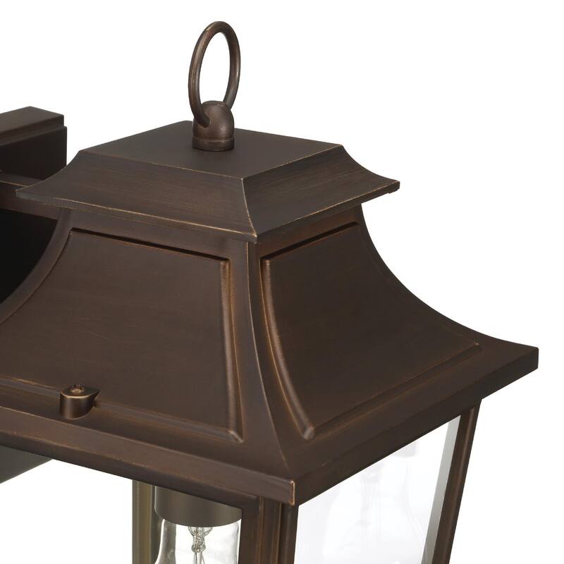 Hunter Spring Cove Outdoor Wall Light - Front Porch, Patio, Garage, Pergola - Traditional, Mission - Resists Corrosion!