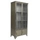 preview thumbnail 1 of 5, Metal Cabinet with 3 Shelves & 4 Doors Black