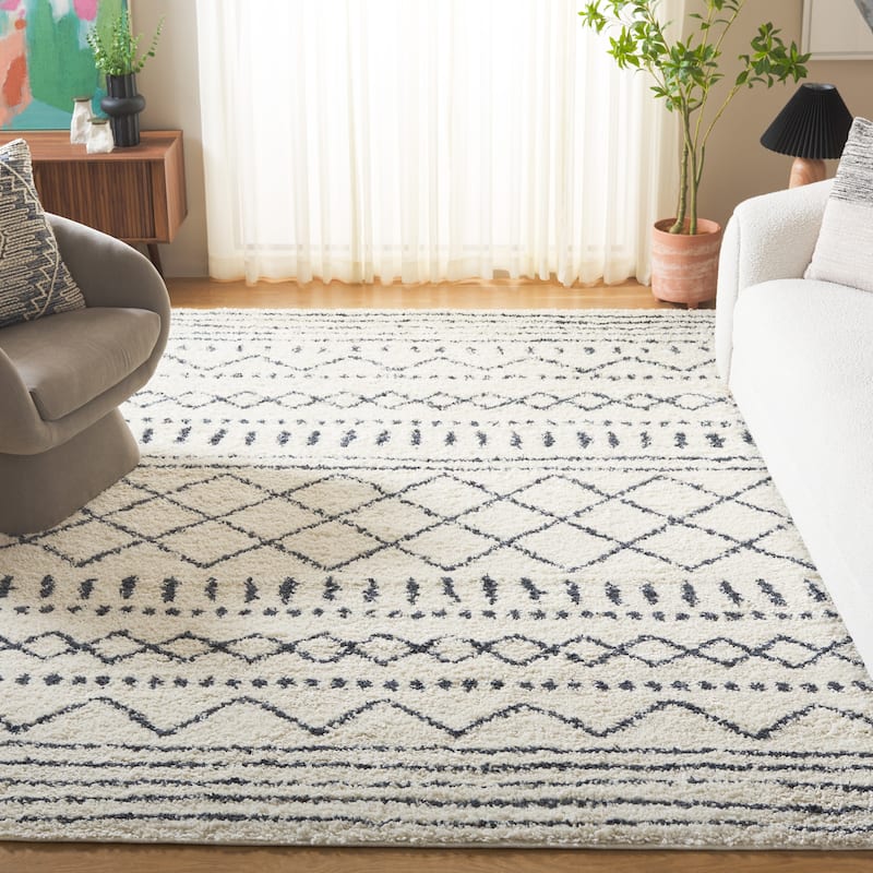 SAFAVIEH Arizona Shag Lotta Moroccan 1.2-inch Thick Rug