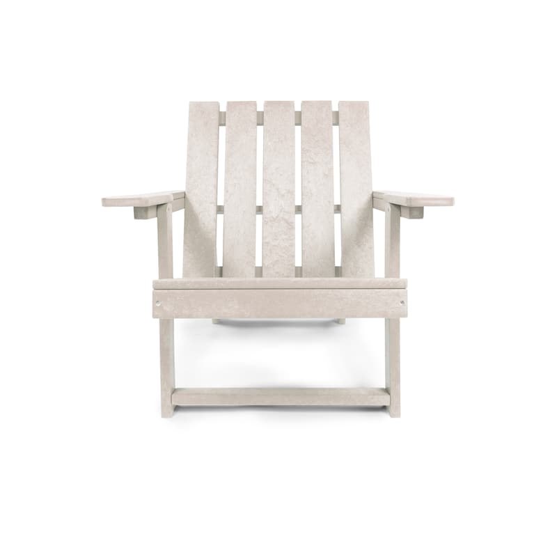 Amalfi Fully Assembled All-Weather Outdoor Folding Modern Adirondack Chair and Table Set - 3-piece