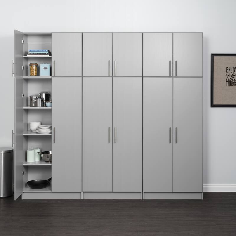 Prepac Elite Wall Cabinet, Garage Cabinet with Storage Shelf, Stackable, Garage Storage Cabinet with Doors and Shelves