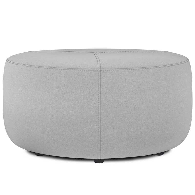 WYNDENHALL Brea 32 inch Wide Contemporary Irregular Ottoman Bench