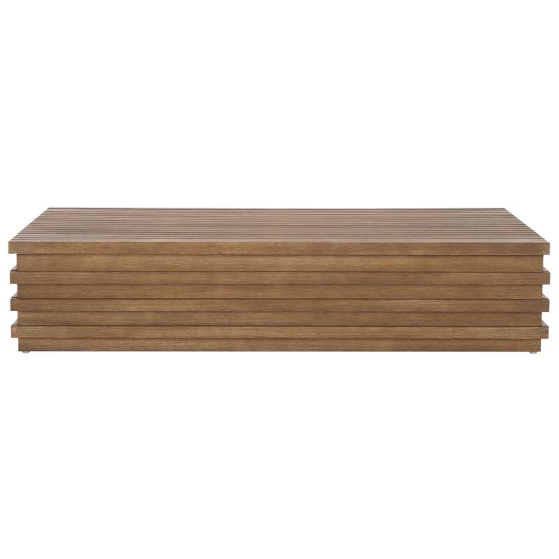 SAFAVIEH Couture Tortuga Eucalyptus Patio Coffee Table - 50"W x 26"D x 11"H