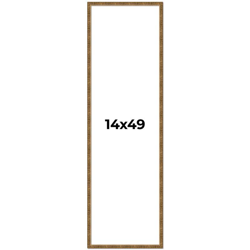 14x49 Frame Gold Solid Wood Picture Frame - Complete Modern Photo