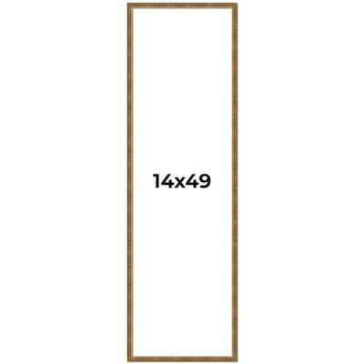 14x49 Frame Gold Solid Wood Picture Frame - Complete Modern Photo