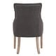 preview thumbnail 5 of 11, Kimpton Linen Tufted Dining Chair (Set of 2) by iNSPIRE Q Artisan