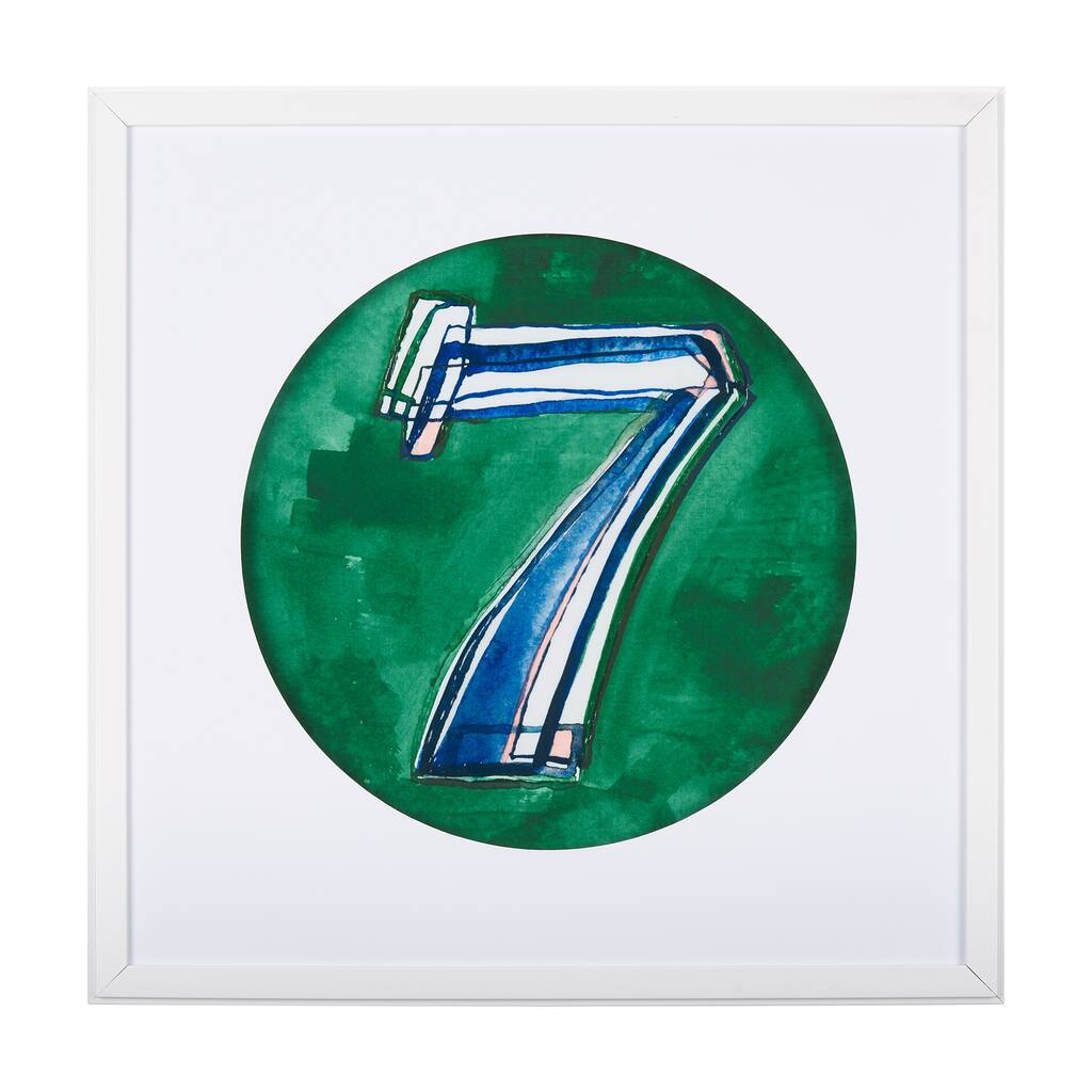 Numbers VII Framed Art Print