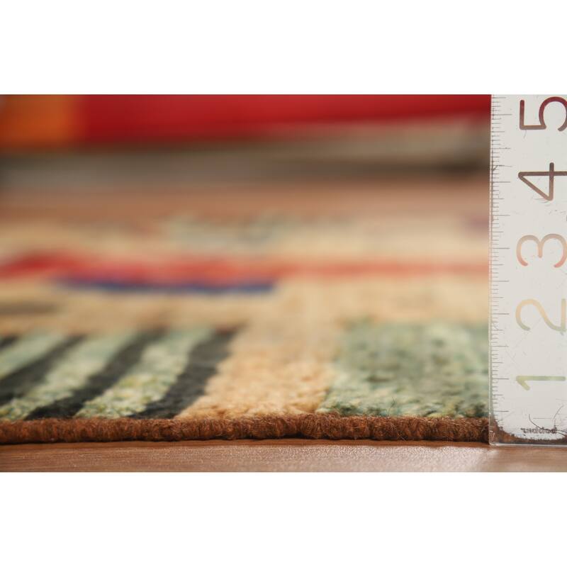 Abstract Moroccan Oriental Rug Handmade Contemporary Wool Carpet - 5'2" x 6'8"