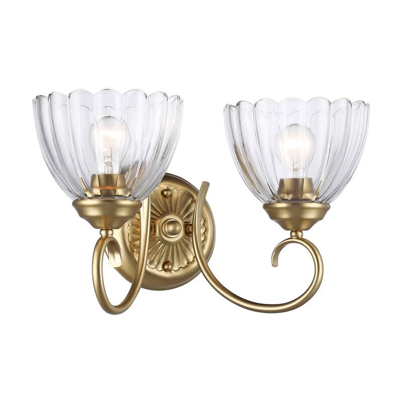 Golden Lighting Audra 2-light Vanity in Brushed Champagne Brass