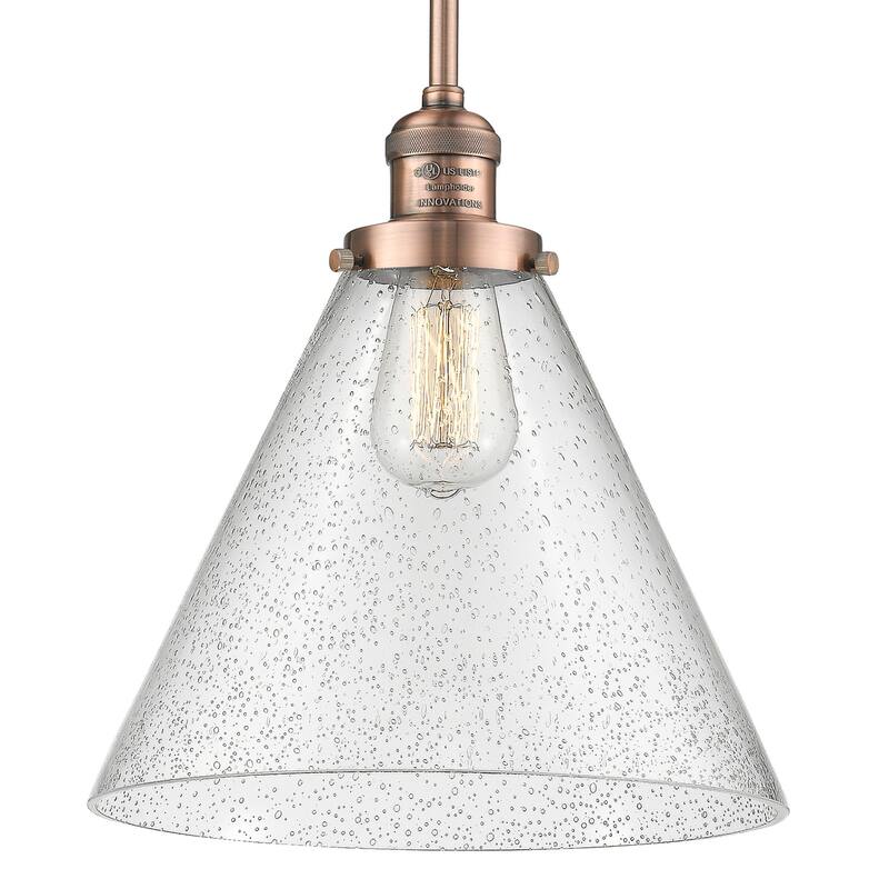 Innovations Lighting Large Cone Single Light 8" Wide Mini Pendant with