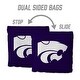 preview thumbnail 4 of 3, Kansas State Wildcats NCAA Dual Sided Pro Stop & Slide Cornhole Bags