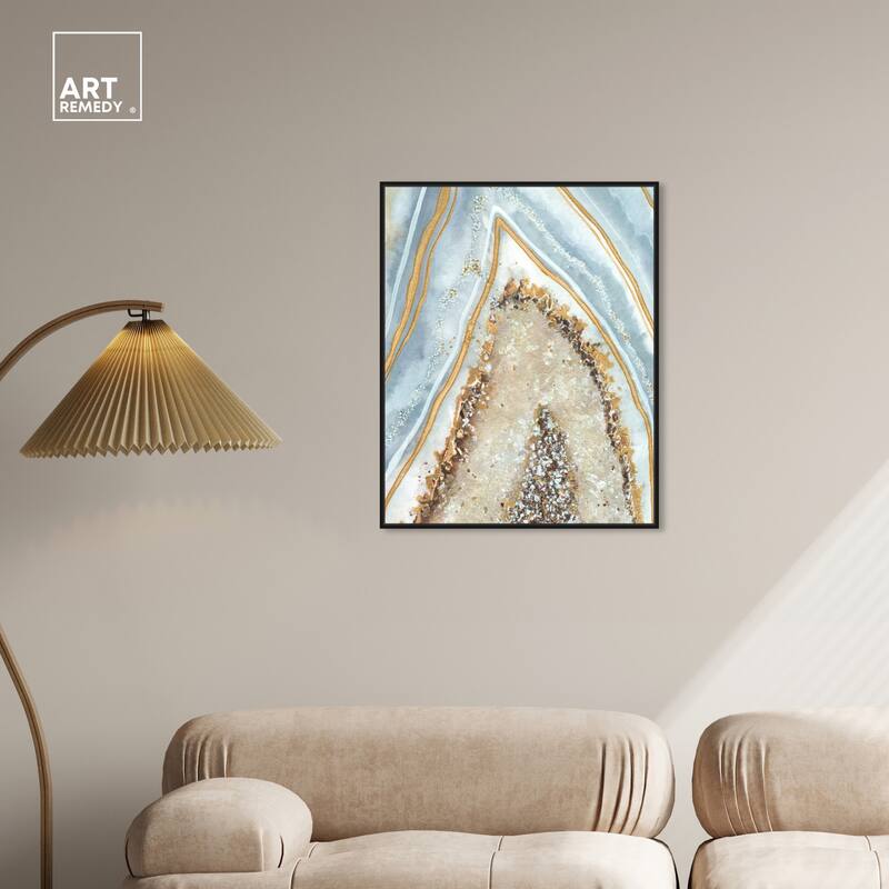 Art Remedy Clarity Art Framed Mineral, Agate & Geode 1 Piece Canvas Wall Art