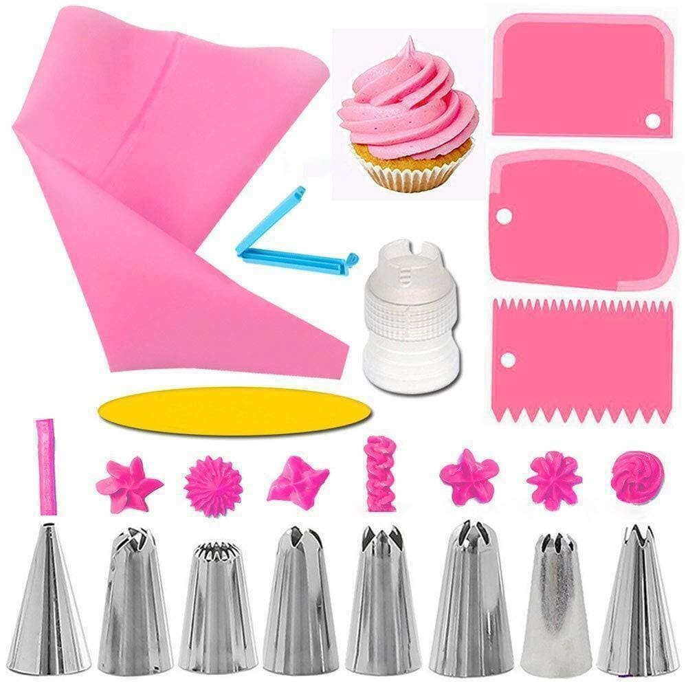 14 Pcs Cake Decorating Kit Pink