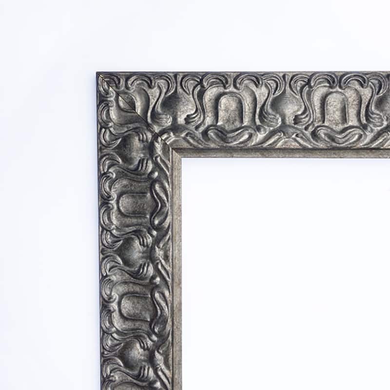 Silver Luxor Wood Framed Grey Corkboard Bulletin Board