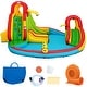 preview thumbnail 2 of 4, Kids Inflatable Water Slide Bounce Park Splash Pool w/ 550W Blower - with 550W blower