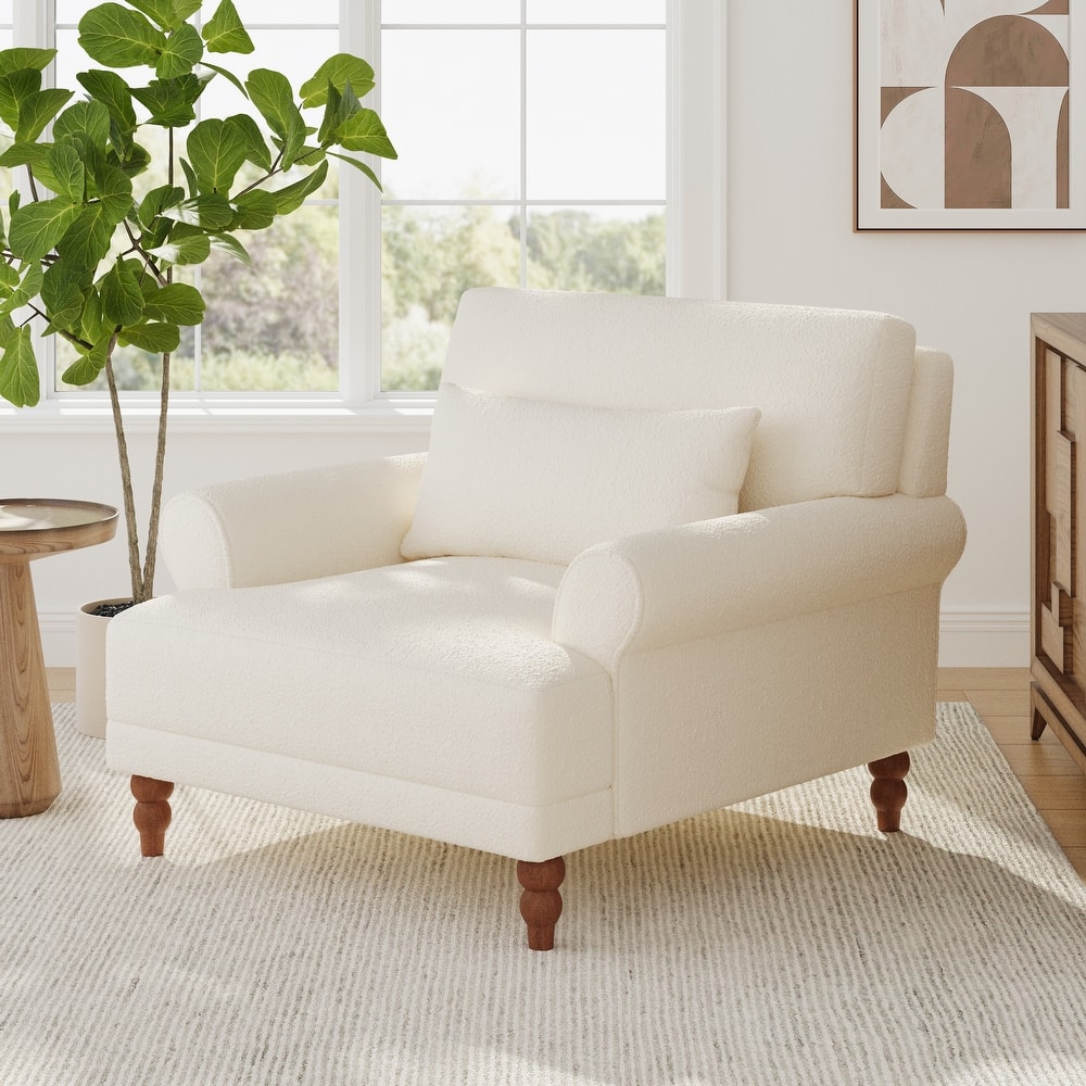 Naci Modern Fabric Accent Chair by Christopher Knight Home