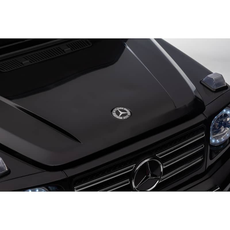 Licensed Mercedes-Benz G500 24V Kids Ride On Car with Remote, 3 Speeds, Bluetooth Music, LED Lights, USB/MP3 & Safety Belt