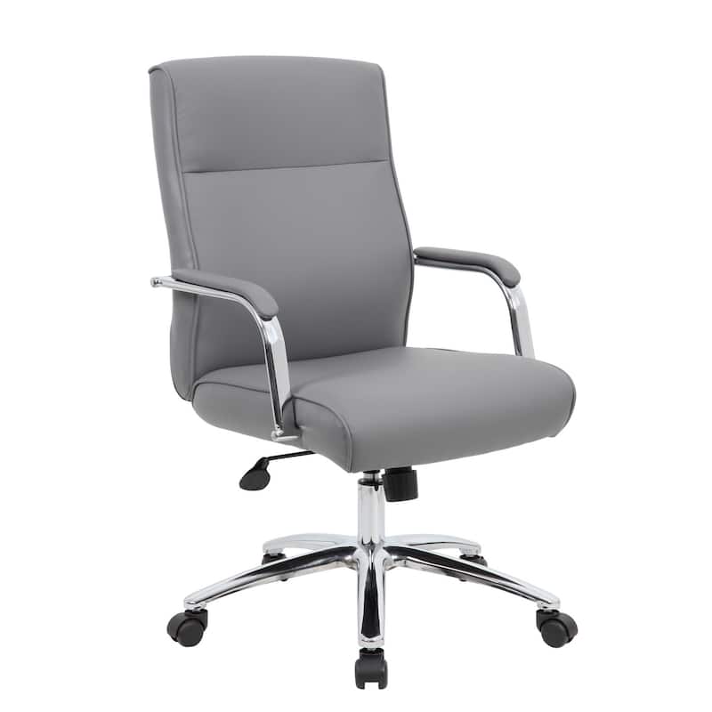 Boss Office Products Modern Executive Conference Chair - Grey Caresoft